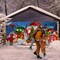Christmas Whoville Garage Door Cover Banner, 16x7ft Holiday Outdoor Decoration with Rope, Hanging Merry Christmas Winter Xmas Tree Snow Home Festive Wall Decor Photo Backdrop Gifts
